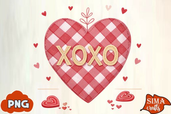 Download Valentine's Day Xoxo Checkered Heart PNG - Premium Resources