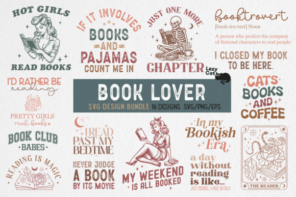 Download Book SVG PNG Bundle - Premium Resources
